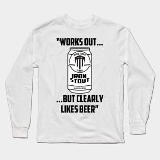 BSF - Works Out But Clearly Likes Beer Long Sleeve T-Shirt